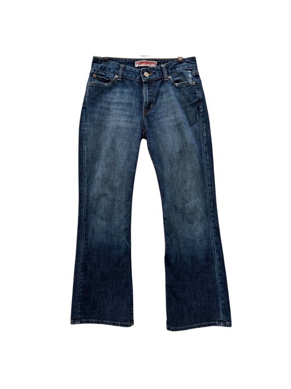 Gap Curvy Low Rise Jeans Women’s 6 Ankle Length Boot Cut Dark Wash Y2K